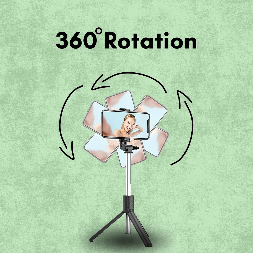 3-in-1 Bluetooth Selfie Stick Tripod with Fill Light & Remote